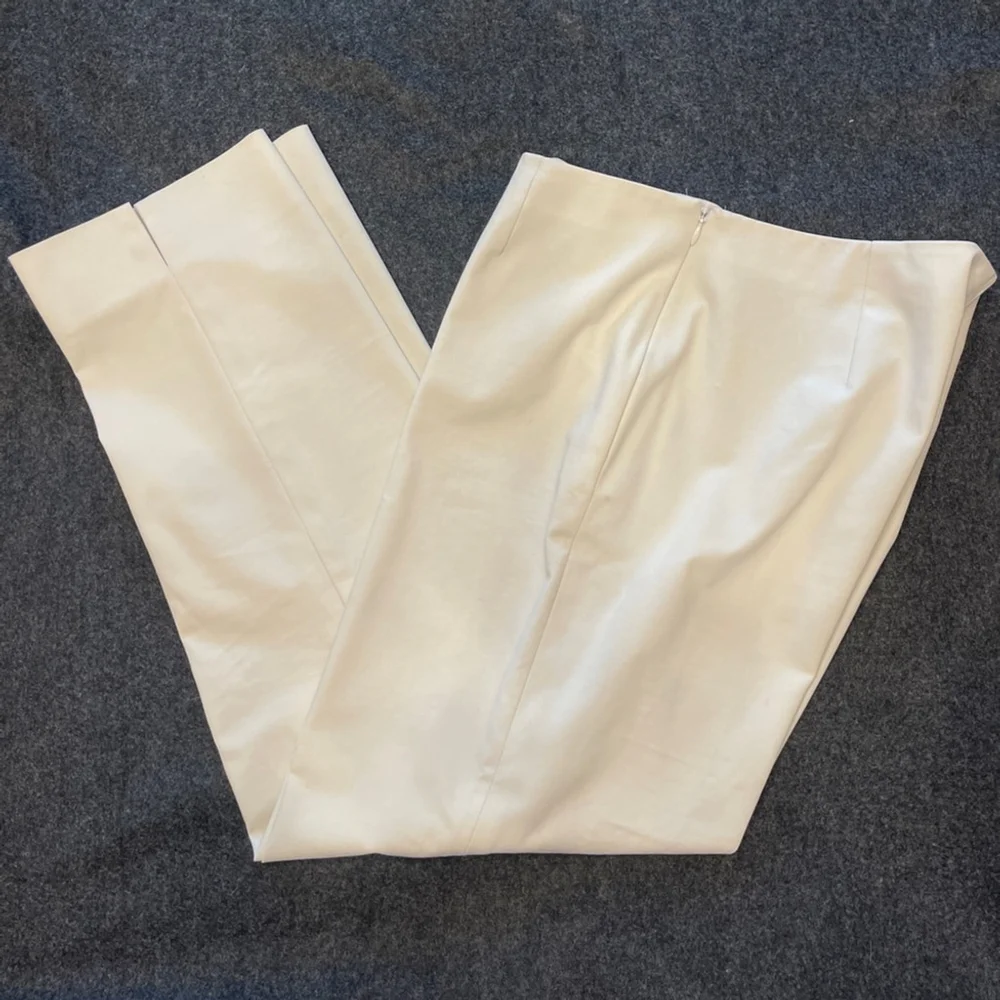 Lafayette 148 New York Bleecker Slim-Leg Pants | Cream | Reg. $598 | $150 - Picture 2 of 11